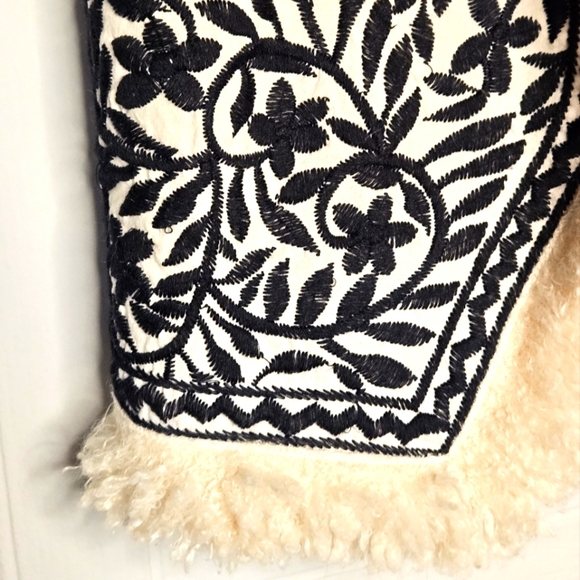 Free People Cream and Black Floral Vest - Picture 3 of 9